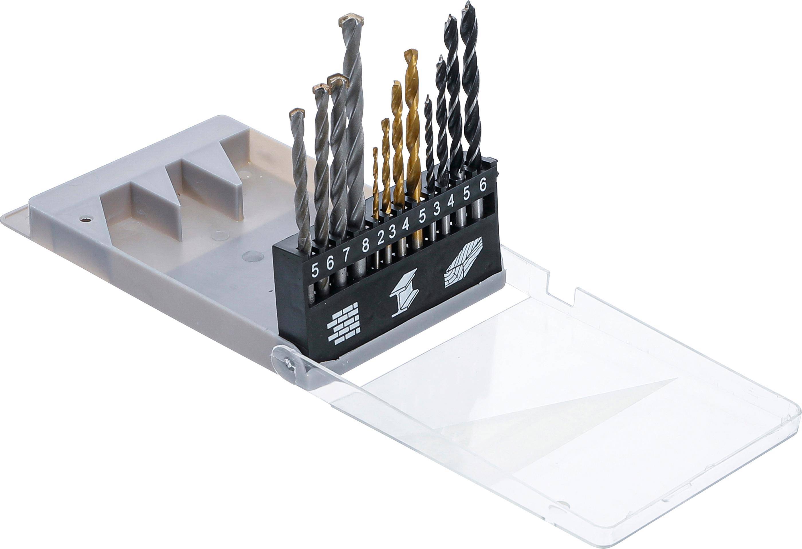 BGS Boren set - Houtboren - Steenboren - Metaalboren set HSS Titanium - 2 mm t/m 8 mm-1