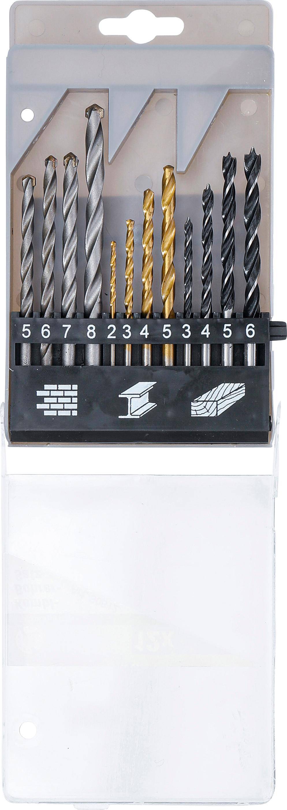 BGS Boren set - Houtboren - Steenboren - Metaalboren set HSS Titanium - 2 mm t/m 8 mm-3