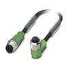 Phoenix Contact 1681567 Sensor/actuator connector, geassembleerd M12 Aantal polen (sensoren): 3 Stekker, recht, Bus, haaks 1.50 m 1 stuk(s)