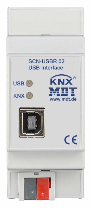 MDT USB Interface KNX 2TE REG met Updatefunctie (SCN-USBR.02) - DIN Rail Montage-0