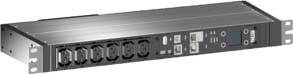Rittal 7979.402 Stroomverdeelunit, 6 AC-uitgangen, 1U, zwart-0