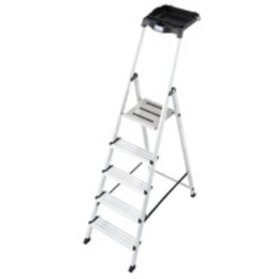Krause  126535 Aluminium Ladder  Werkhoogte (max.): 3.05 m Zilver DIN EN 131 4.9 kg