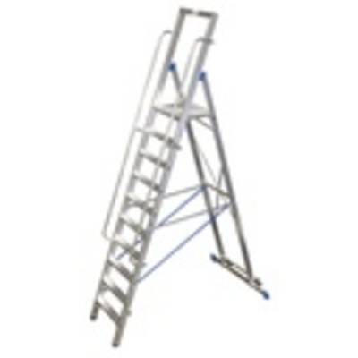 Krause  127808 Aluminium Ladder  Werkhoogte (max.): 4.35 m Zilver DIN EN 131 23.5 kg