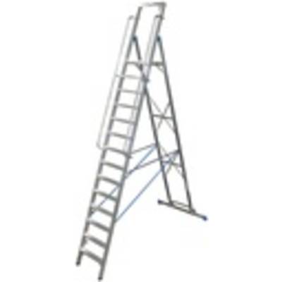 Krause  127846 Aluminium Ladder  Werkhoogte (max.): 5.30 m Zilver DIN EN 131 29 kg