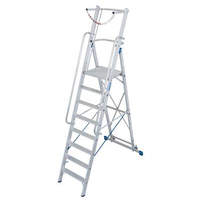 Krause Stabilo® Professional 127525 Aluminium Ladder  Werkhoogte (max.): 3.9 m Zilver  22.5 kg