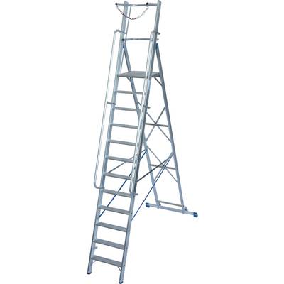 Krause Stabilo® Professional 127563 Aluminium Ladder  Werkhoogte (max.): 4.8 m Zilver  27.5 kg