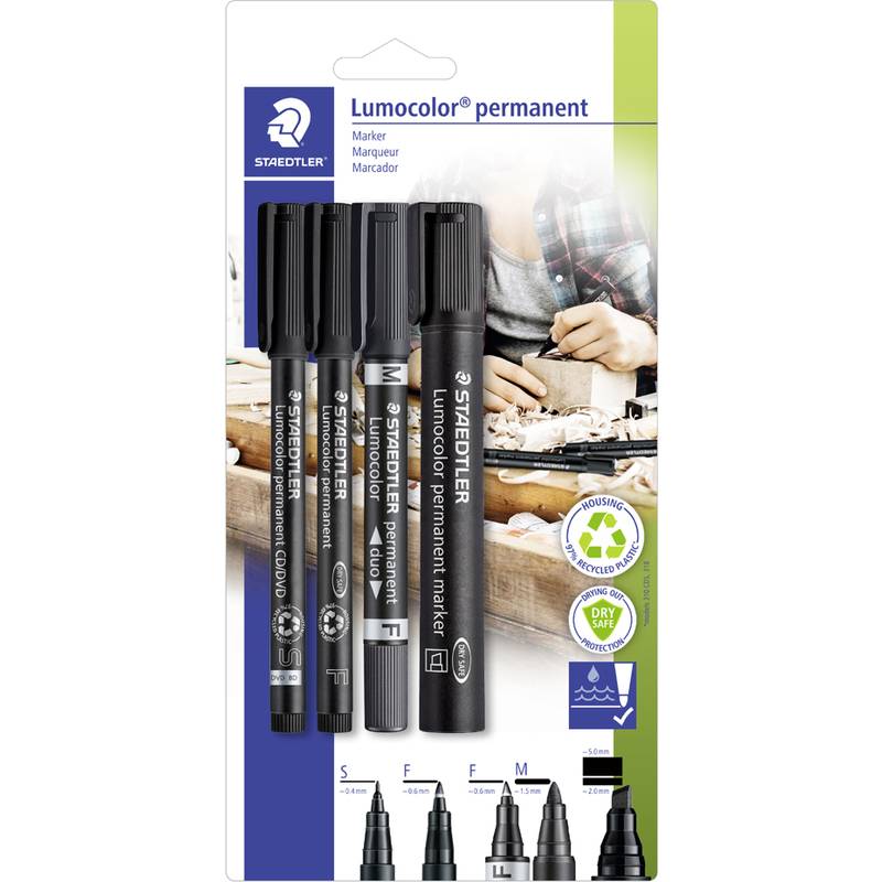 STAEDTLER Markeerset Lumocolor 4-dlg-0