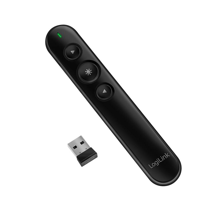 LogiLink Presenter Wireless, 2,4 GHz, laserpointer, tot 15 meter-0