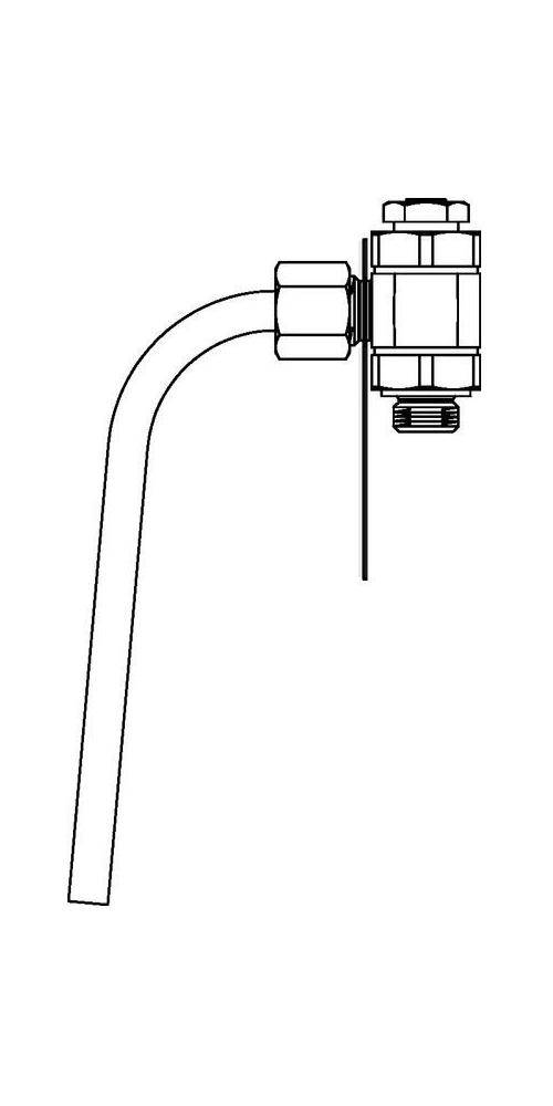 Aquastrom P monsterafname-ventiel, /RVS, DN10, G3/8-6