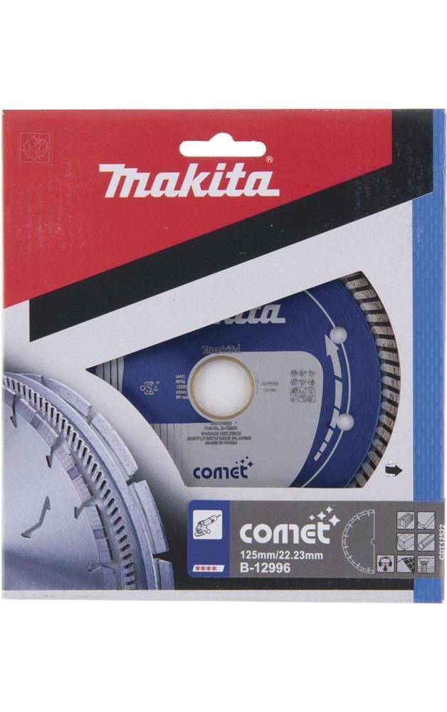 Makita B-12996 COMET Diamanten doorslijpschijf Diameter 125 mm Boordiameter 22.23 mm Graniet, Cellenbeton, Glas, Tegels,-2
