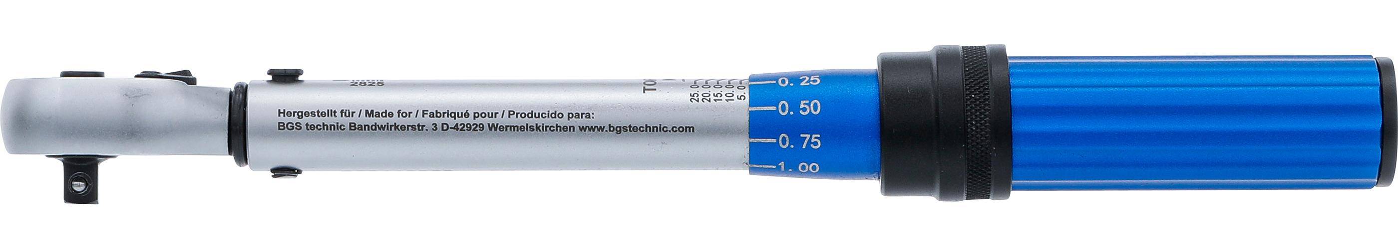 BGS Momentsleutel 1/4" 5 - 25 Nm-3