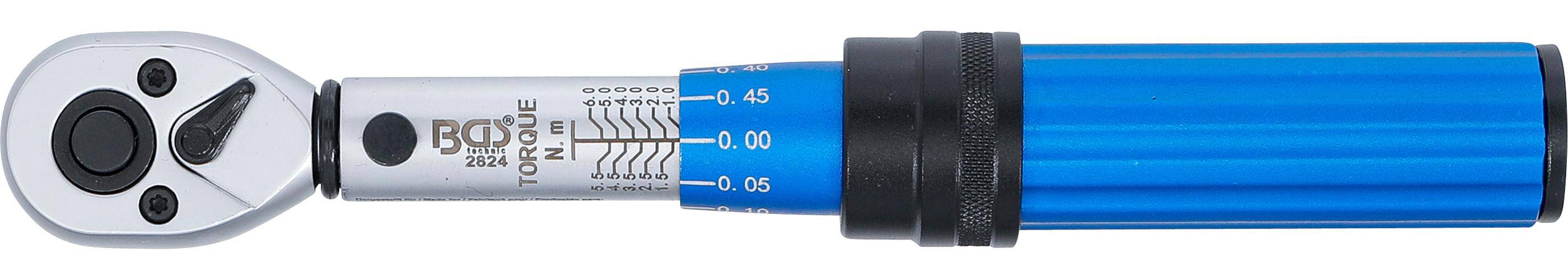 BGS Momentsleutel 1/4'' 6,3 mm 1-6 Nm-2
