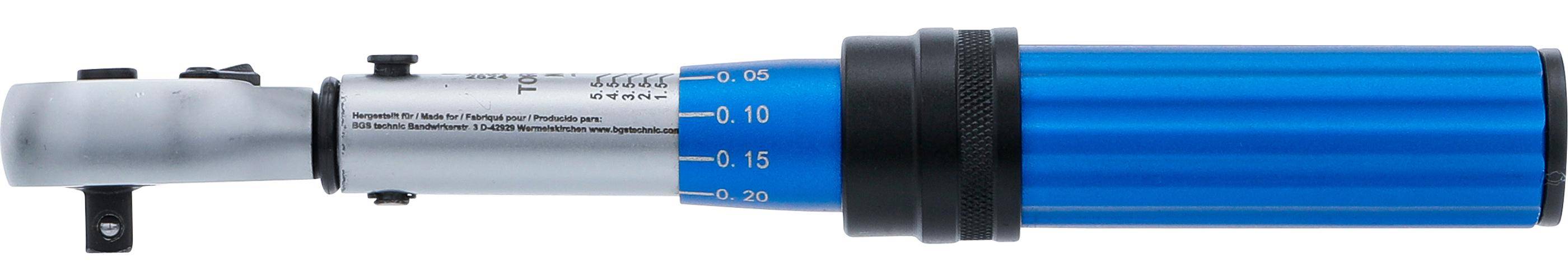 BGS Momentsleutel 1/4'' 6,3 mm 1-6 Nm-3