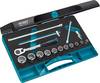 HAZET Dopsleutelset 880ZN-1 · 3/8 inch (10 mm) vierkant hol · Buitentwaalfkant tractieprofiel · 16-delig · 8 – 22