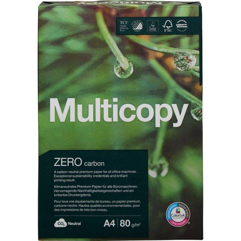 Kopieerpapier multicopy zero 80gr a4 wit | Pak a 500 vel
