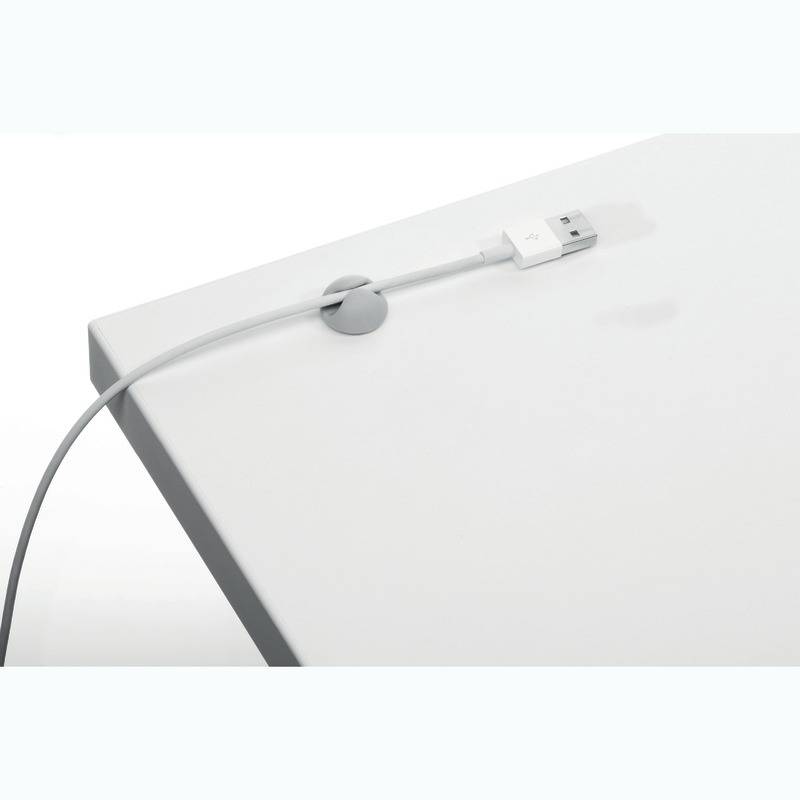 Duurzame Cavoline Clip 1 Bureau Kabelhouder Grijs-1