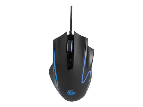 GEMBIRD MUSG-RAGNAR-RX300 Muis; zwart; USB A; optische,bekabelde; 1,8m; Aant.knop: 8 - 1 stuk