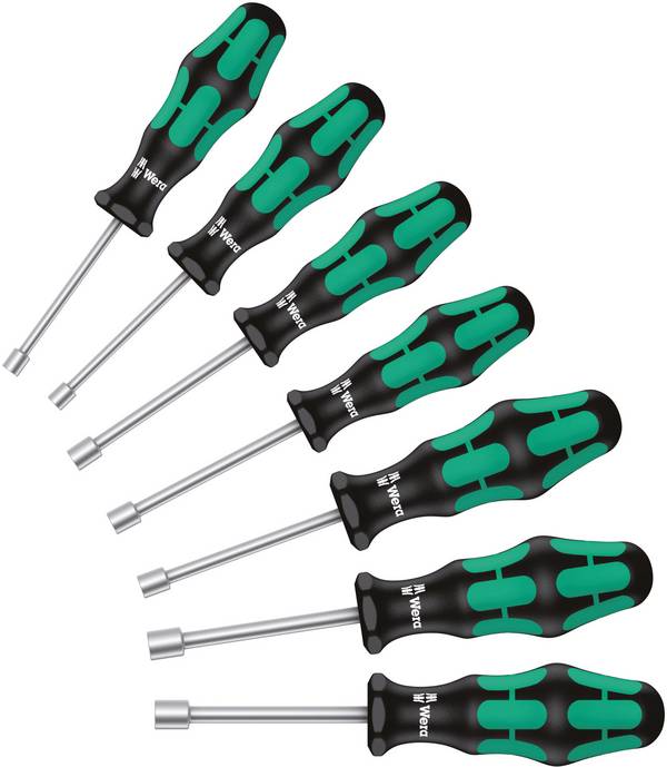Wera 395 HO/7 SM Werkplaats Schroevendraaierset 7-delig Dop (zeskant)