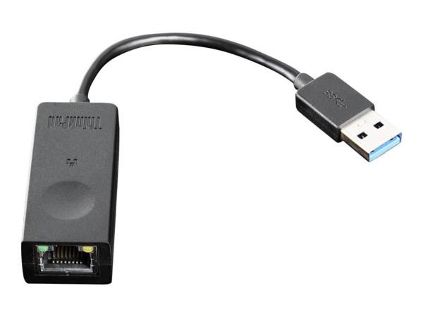 Lenovo USB 3.0 Ethernet-adapter - Zwart
