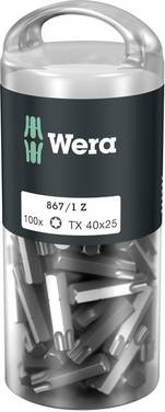 Wera 3566990 867/1 Z TORX® DIY 100 SiS Torx-bit Aandrijving: 1/4" (6,3 mm) Uitvoering: TX TX 40 25 mm