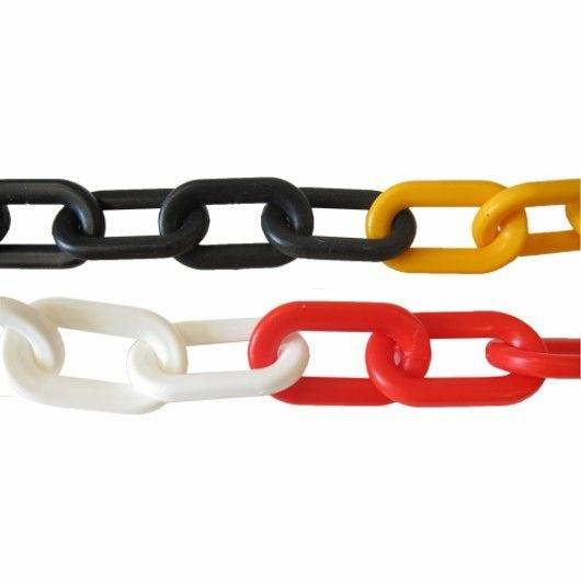 Afsluitketting PP geel/zwart 9 mm lengte 3 m met 2 universele haak-3