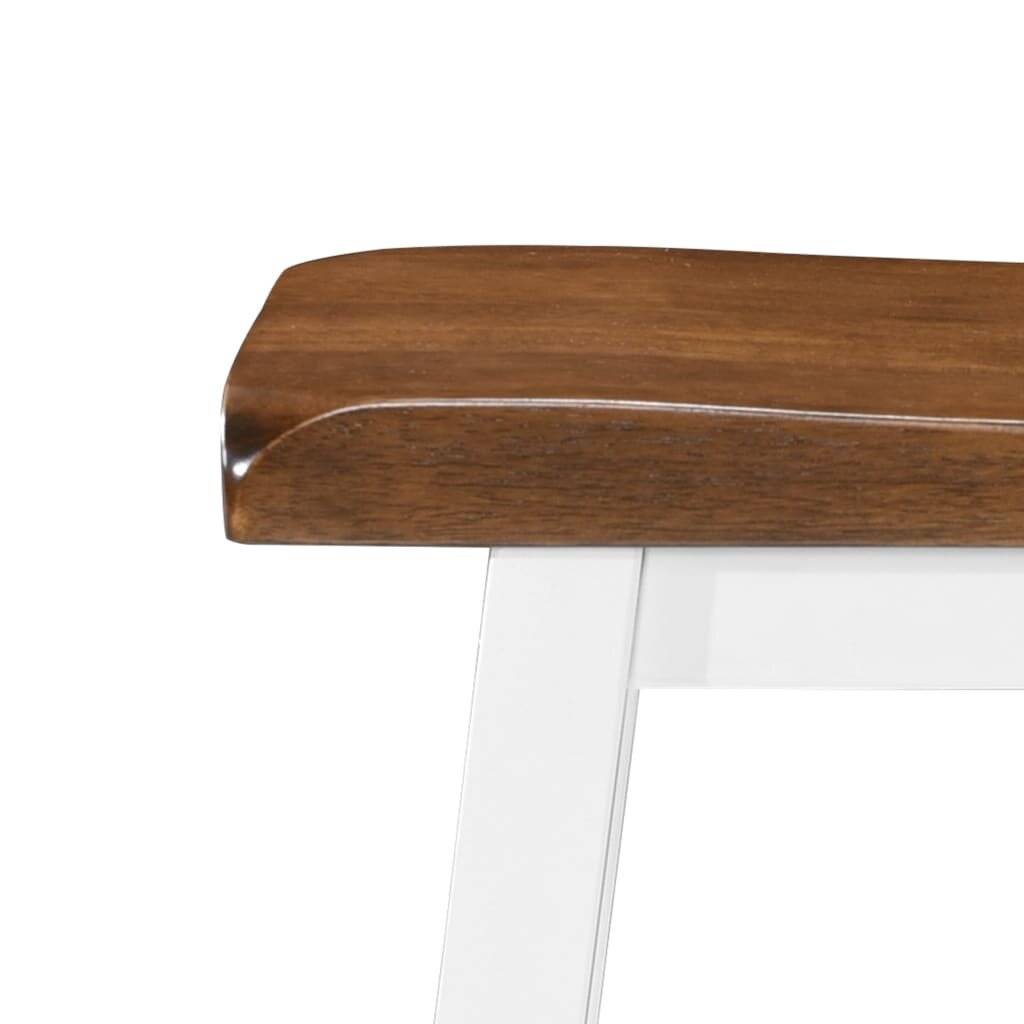 Symboolafbeelding voor vidaXL - Bartafel- - en - krukkenset - massief - hout - 5-delig