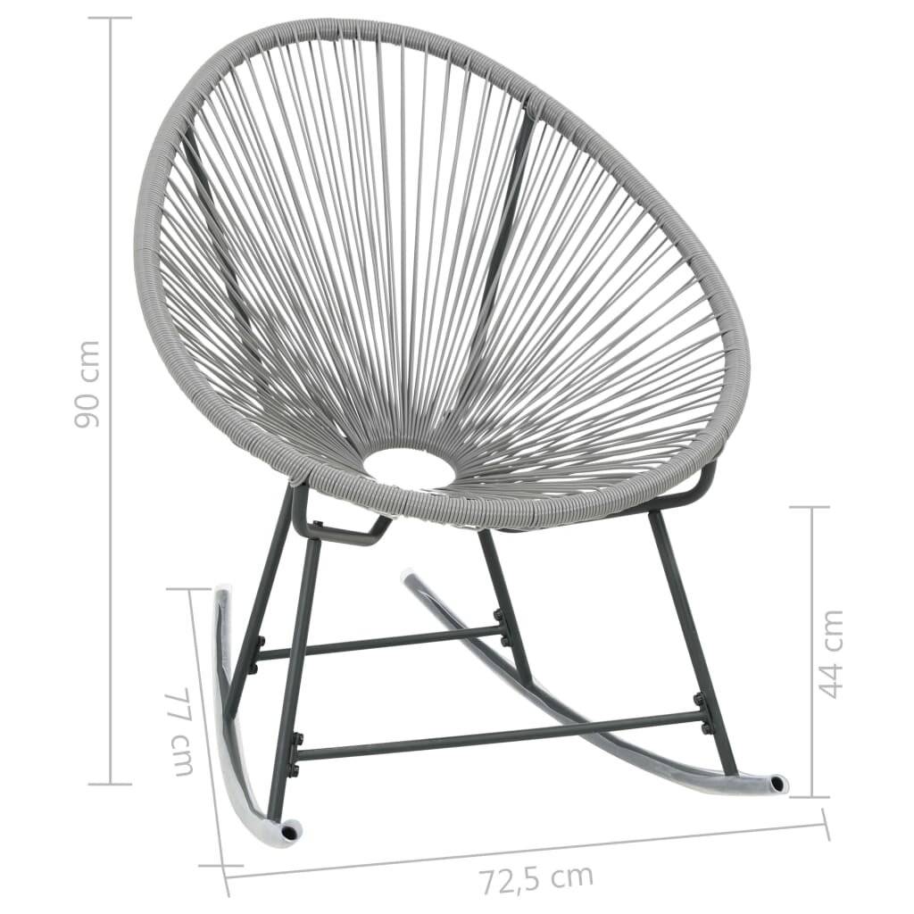 vidaXL-Tuinmaanstoel-schommelend-poly-rattan-grijs-6