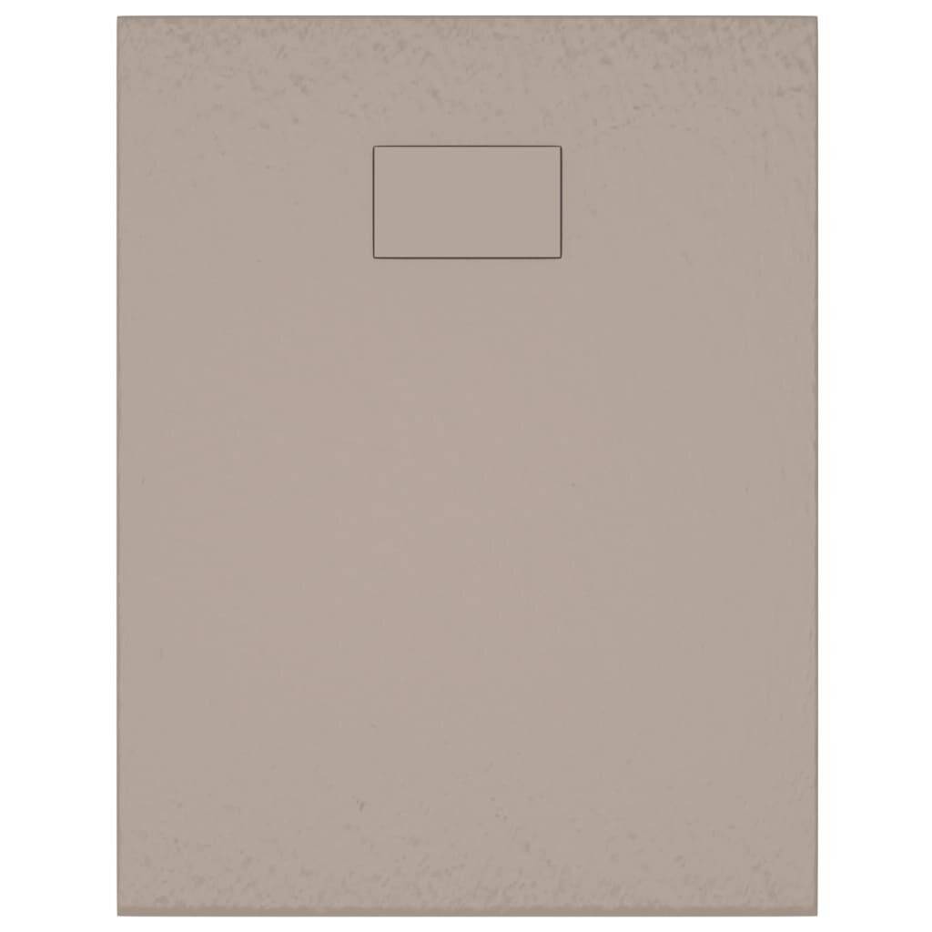 vidaXL - Douchebak - 90x70 - cm - SMC - bruin-5