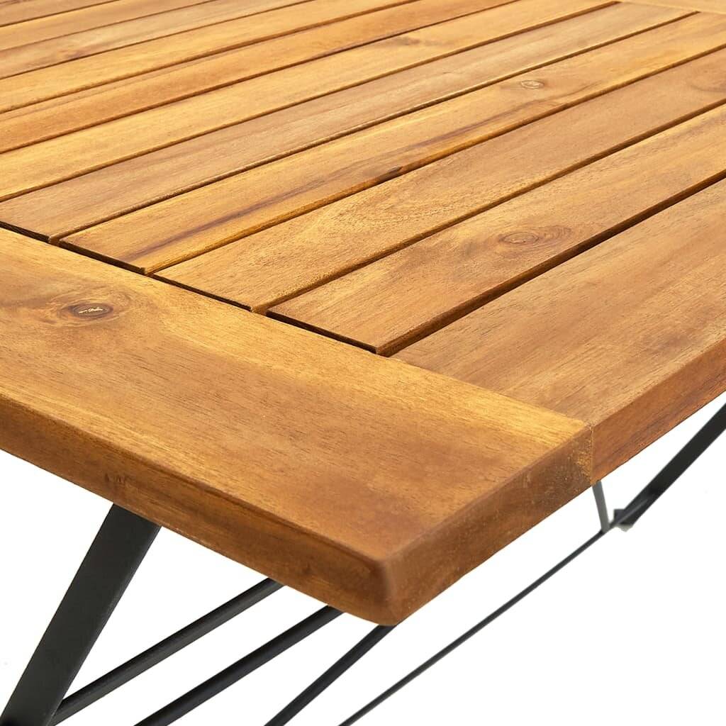 vidaXL - Tuintafel - inklapbaar - 120x70x74 - cm - massief - acaciahout-4