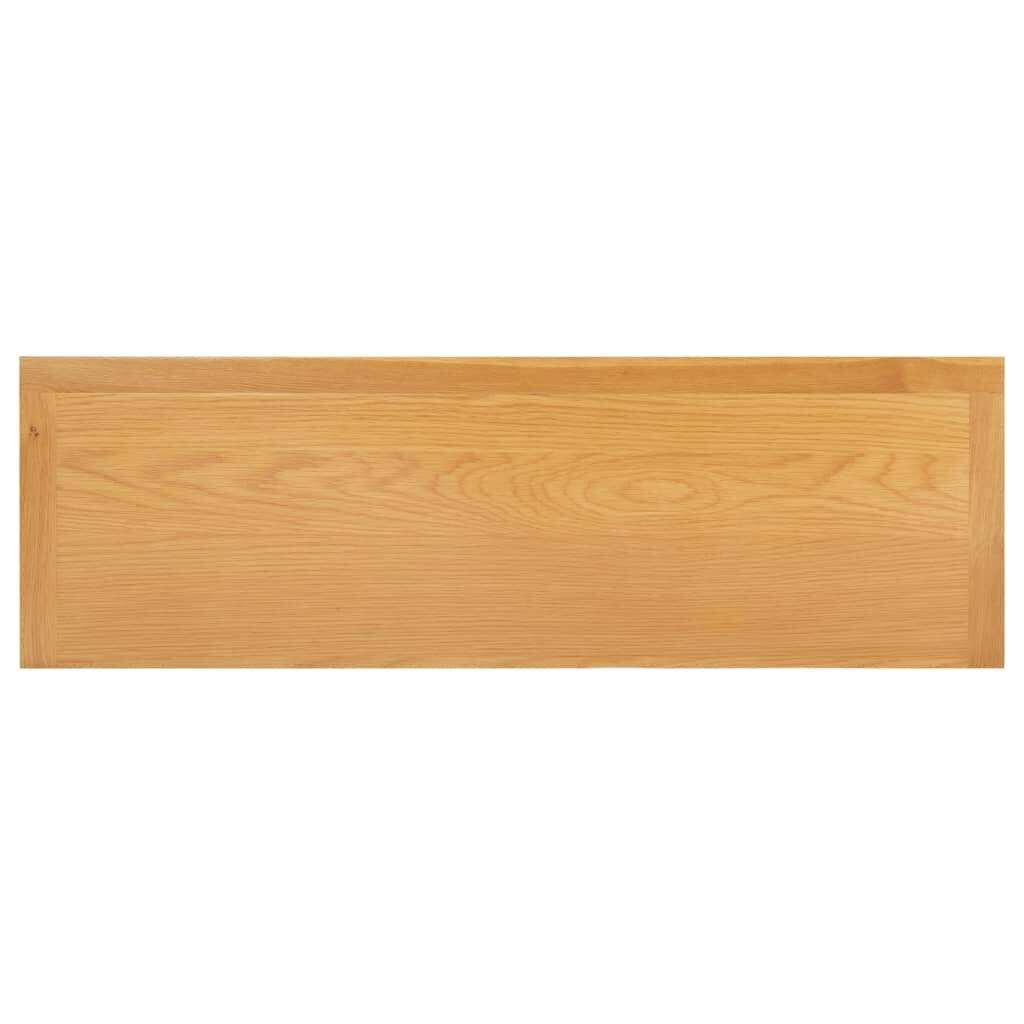vidaXL - Ladekast - 105x33,5x73 - cm - massief - eikenhout-5