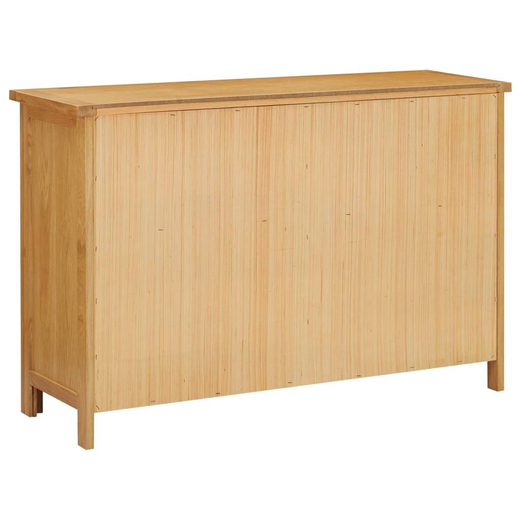 vidaXL - Ladekast - 105x33,5x73 - cm - massief - eikenhout-4