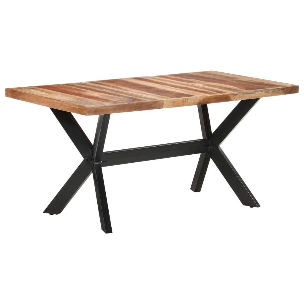Symboolafbeelding voor vidaXL - Eettafel - 160x80x75 - cm - massief - hout - met - honingkleurige - afwerking