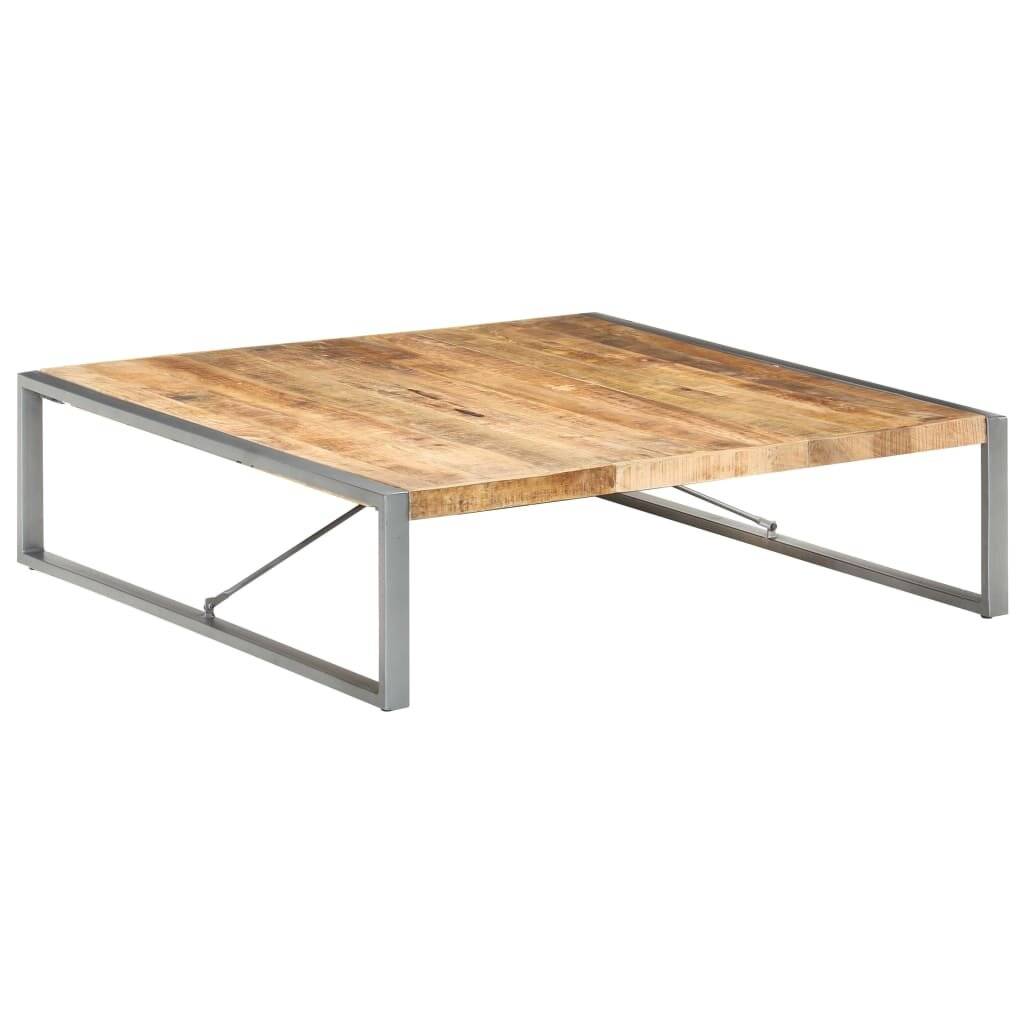 vidaXL - Salontafel - 140x140x40 - cm - ruw - mangohout