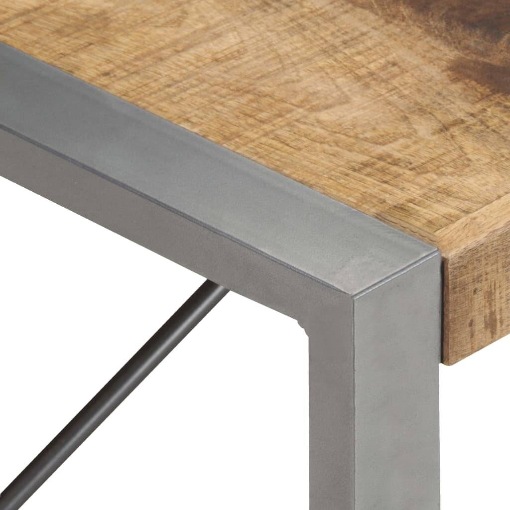 vidaXL - Salontafel - 140x70x40 - cm - ruw - mangohout-3