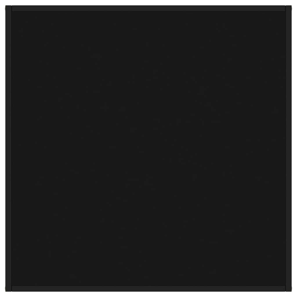 vidaXL - Salontafel - met - zwart - glas - 90x90x50 - cm - zwart-2