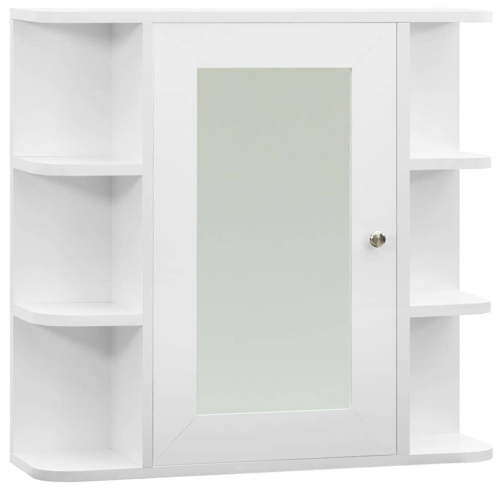 vidaXL - Badkamerspiegelkast - 66x17x63 - cm - MDF - wit-1
