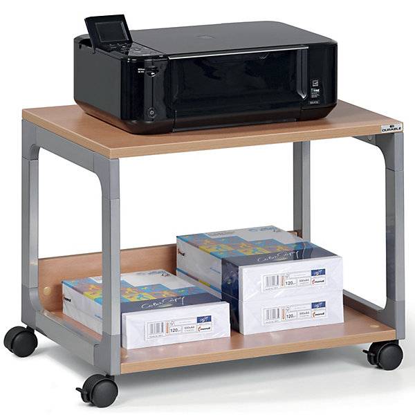 DURABLE System Multi Trolley 48 metallic zilver / beuken-1