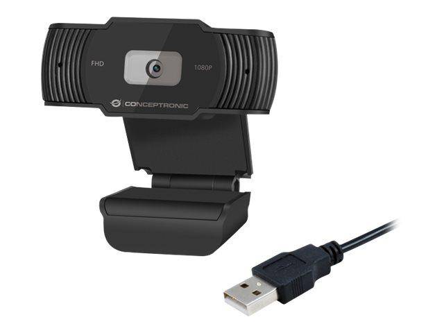 CONCEPTRONIC Webcam AMDIS 1080P Full HD Webcam+Microfoon sw-4