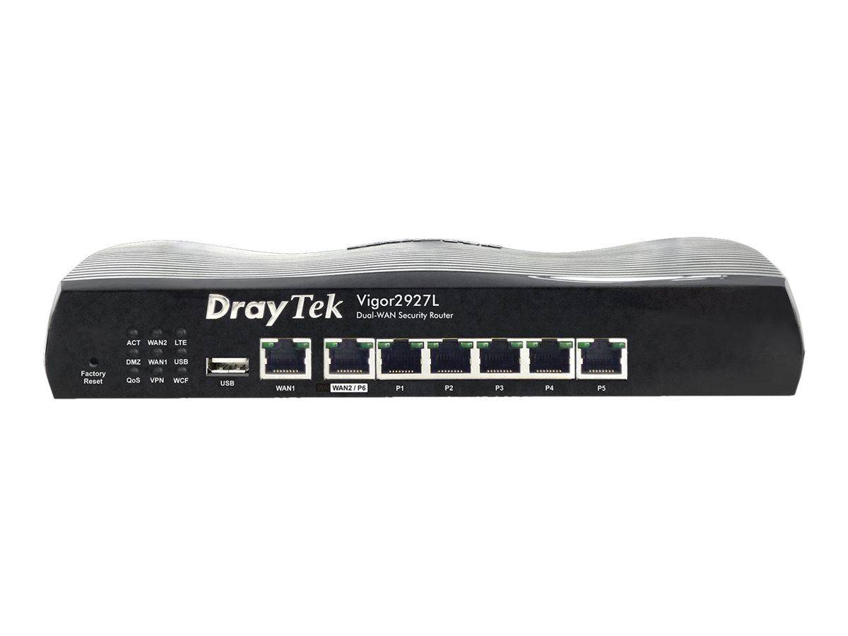 DrayTek Vigor 2927L draadloze router Gigabit Ethernet 4G Zwart-1