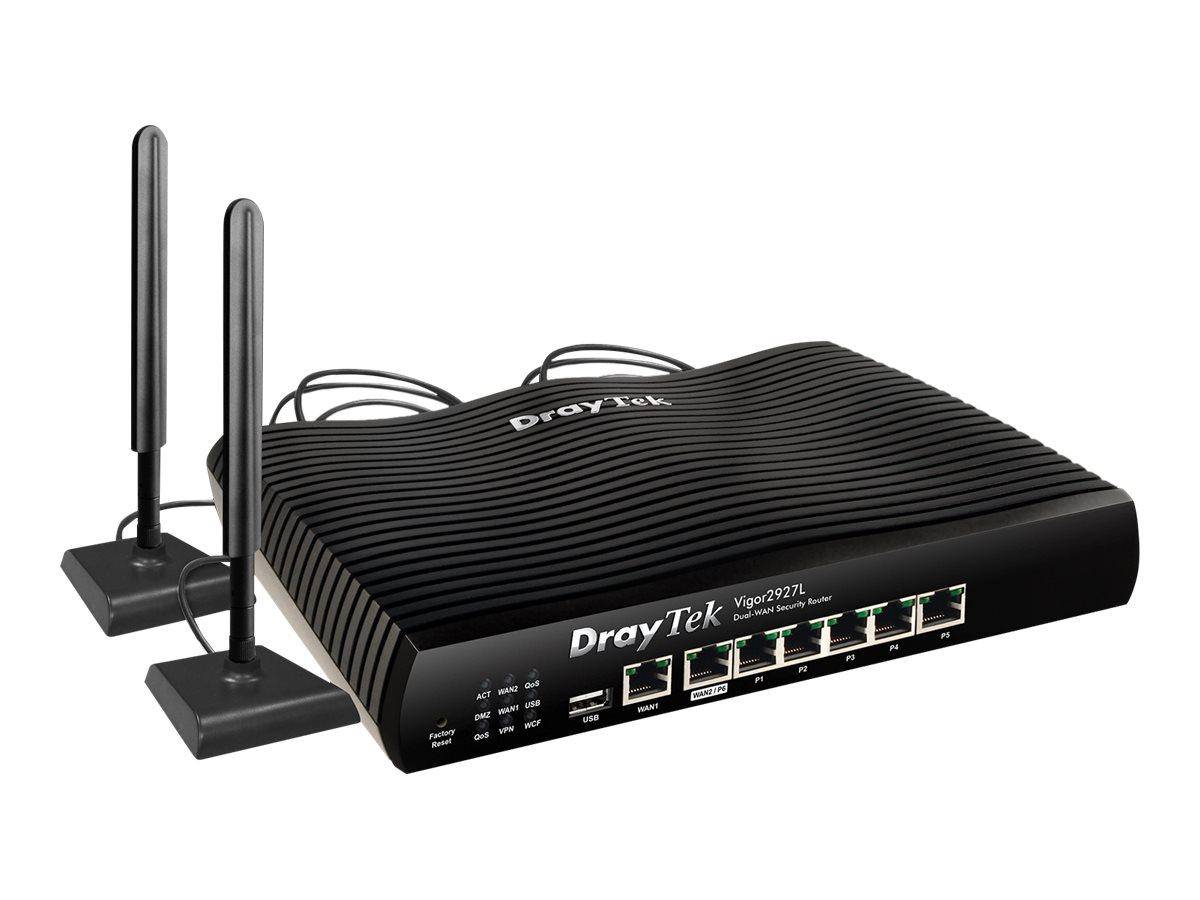 DrayTek Vigor 2927L draadloze router Gigabit Ethernet 4G Zwart-3