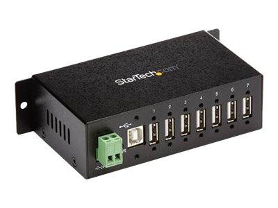 StarTech.com Monteerbare robuuste industriële 7-poort USB-hub - 7 Total USB Port(s) - 7 USB 2.0 Port(s) - PC, Mac