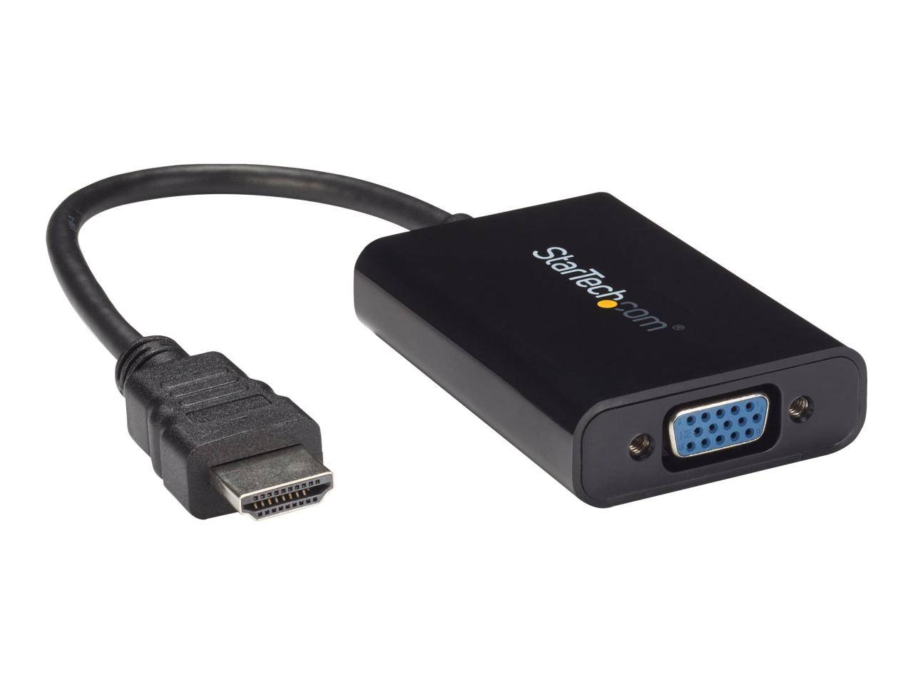 StarTech.com HDMI® naar VGA video adapter / converter met audio voor desktop PC / Laptop / Ultrabook - 1920x1080 - Zwart-1