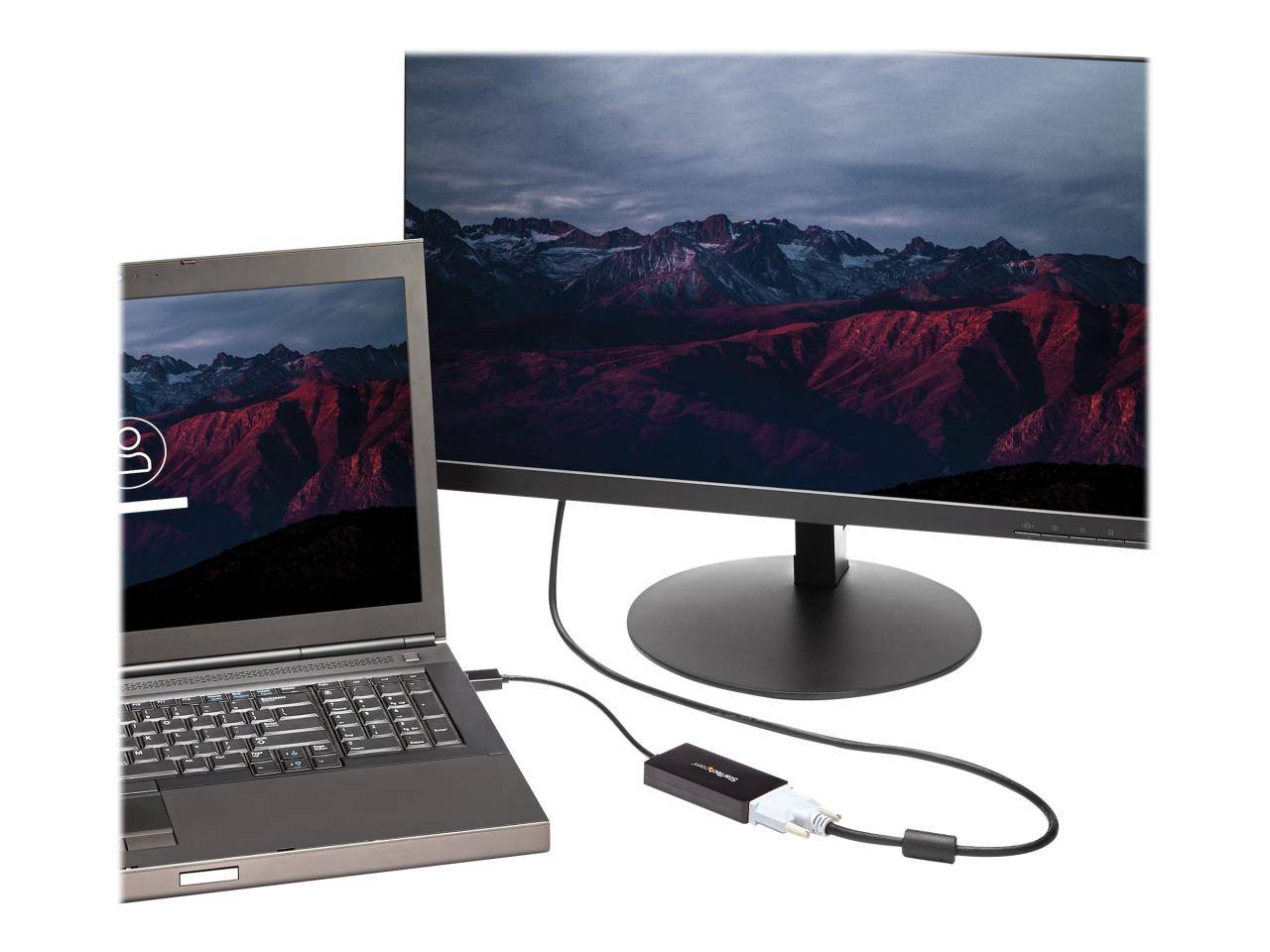 StarTech.com 3 in 1 reis adapter: DisplayPort naar VGA DVI- of HDMI adapter - Zwart-3