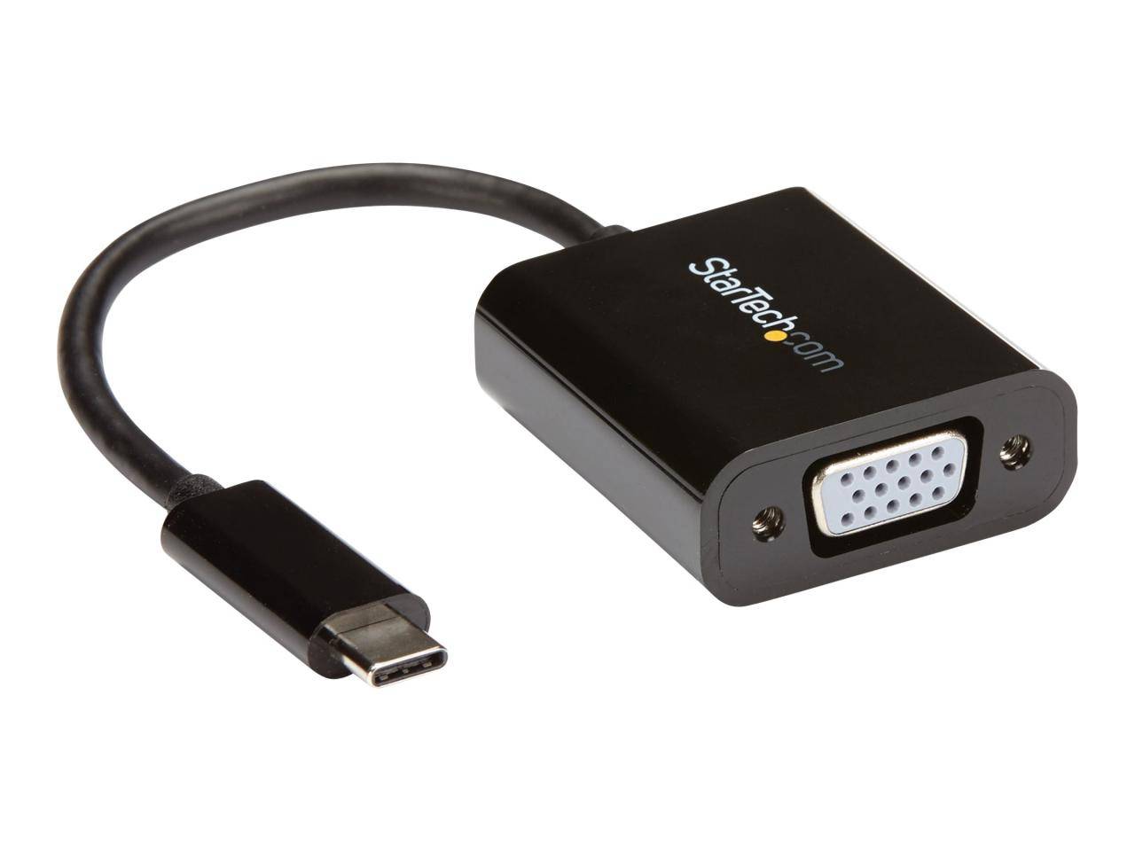 StarTech.com USB-C naar VGA adapter - zwart - Zwart-0