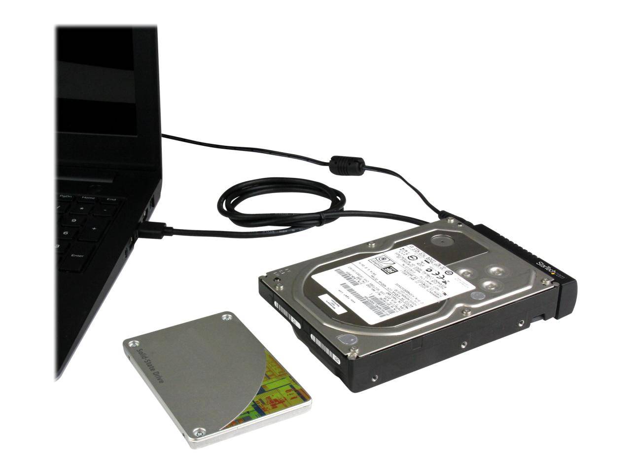 StarTech.com USB 3.1 (10 Gbps) adapter kabel voor 2.5" en 3.5" SATA SSD/HDD schijven - Zwart-1