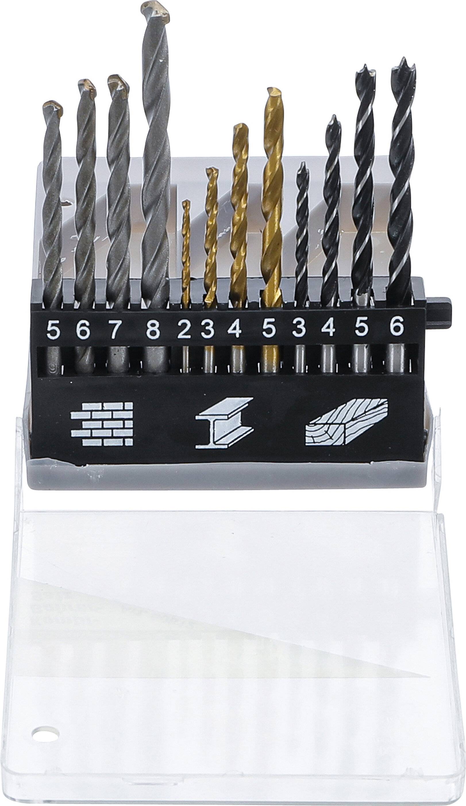 BGS Boren set - Houtboren - Steenboren - Metaalboren set HSS Titanium - 2 mm t/m 8 mm-5