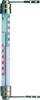 Raamthermometer meetbereik -50 tot 50 graden Celsius H200xB23xD28mm metaal