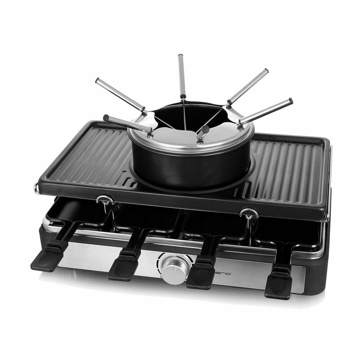 Emerio Raclettegrill,8 Pfannen,Grillplatte antihaft (RG-124930)-0