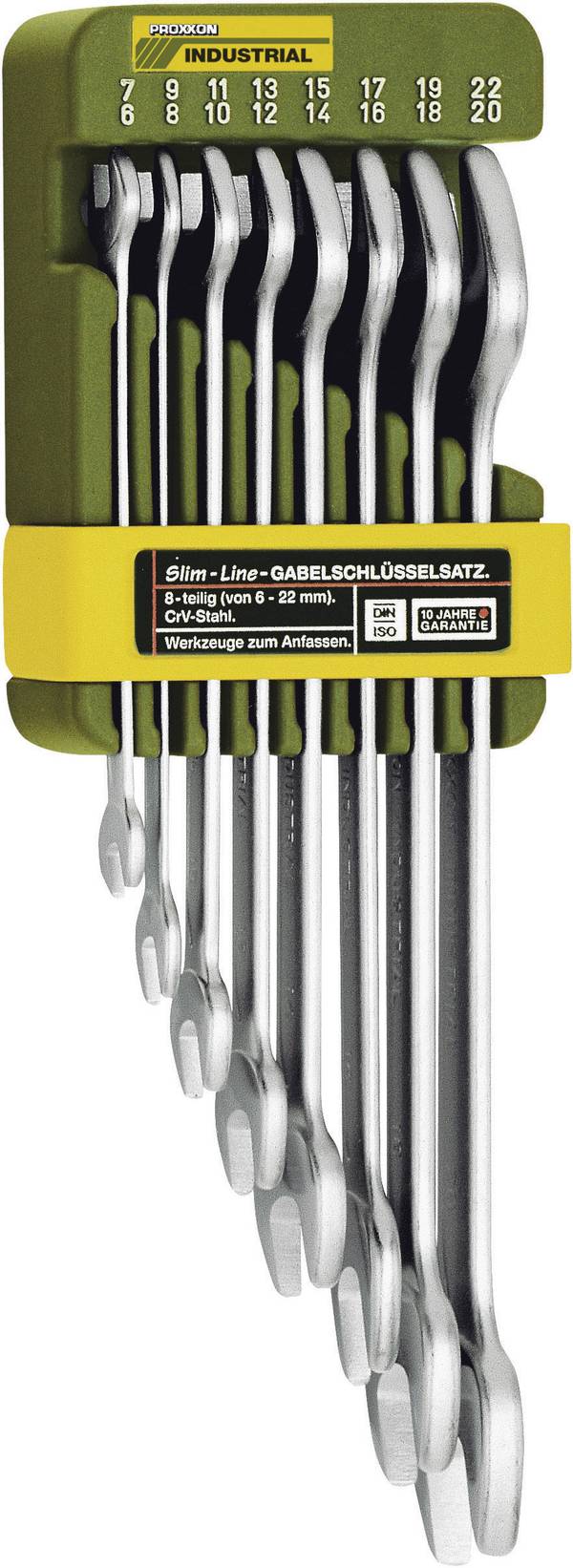 Proxxon Industrial 23800 SlimLine Dubbele steeksleutelset 8-delig Sleutelbreedte (metrisch) 6 - 22 mm