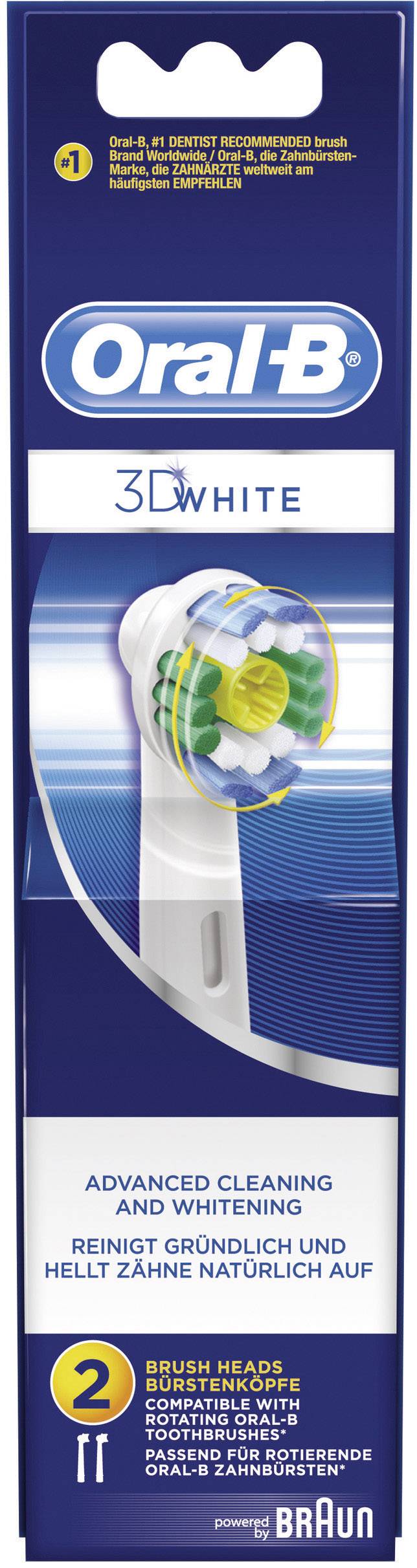 afstand Meevoelen Handig Oral-B 3D- White Opzetborstel voor elektrische tandenborstel 2 stuk(s) Wit  | Conrad.nl